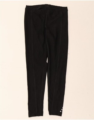 L.L.BEAN Damen Leggings UK 14 Large schwarz Polyester AO09