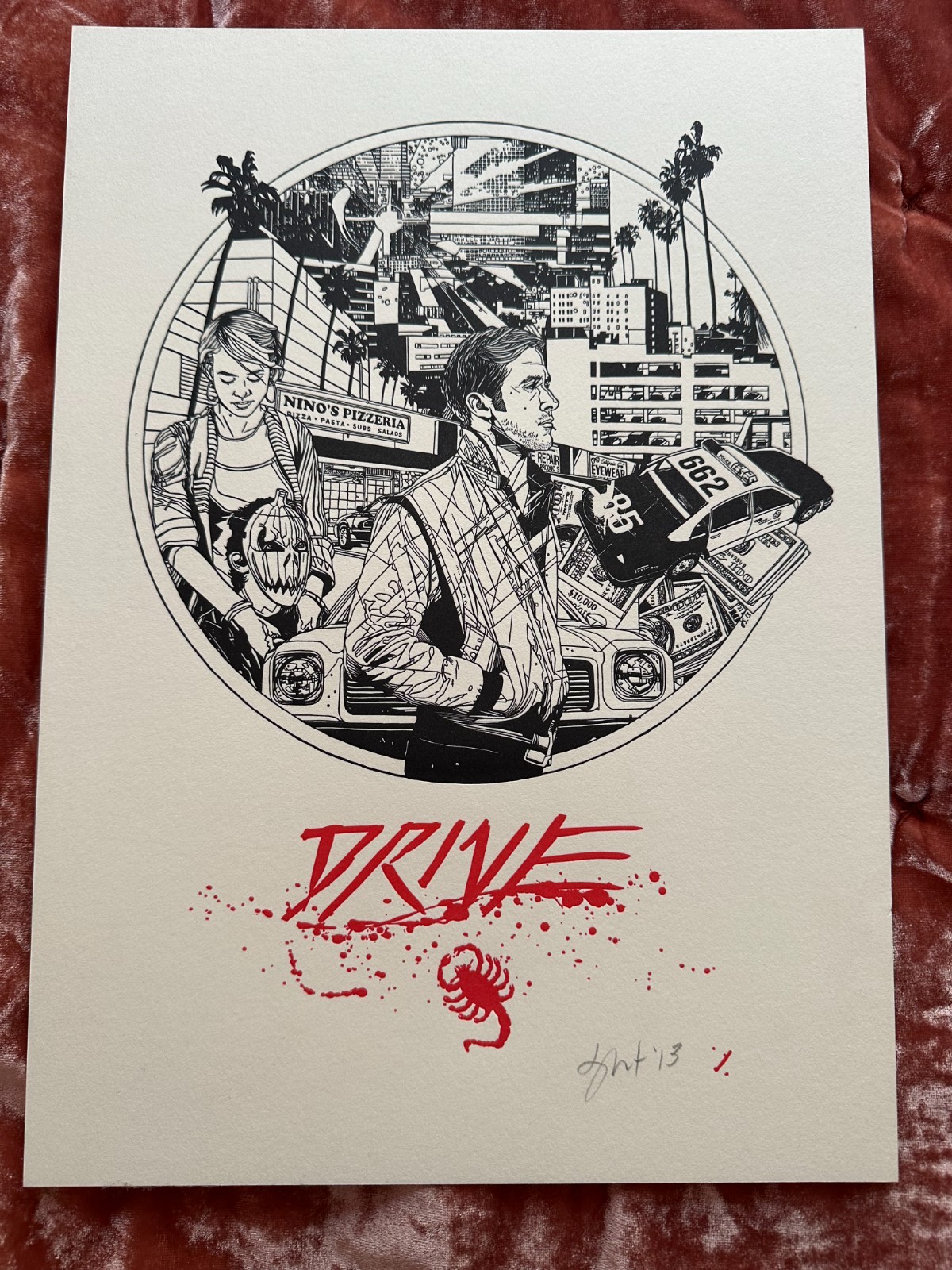 Limited Edition Drive Letterpress Poster - Tyler Stout (signed)