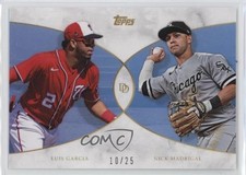 2021 Topps On Demand Dynamic Duals Blue 10/25 Luis Garcia Nick Madrigal #23 10k8