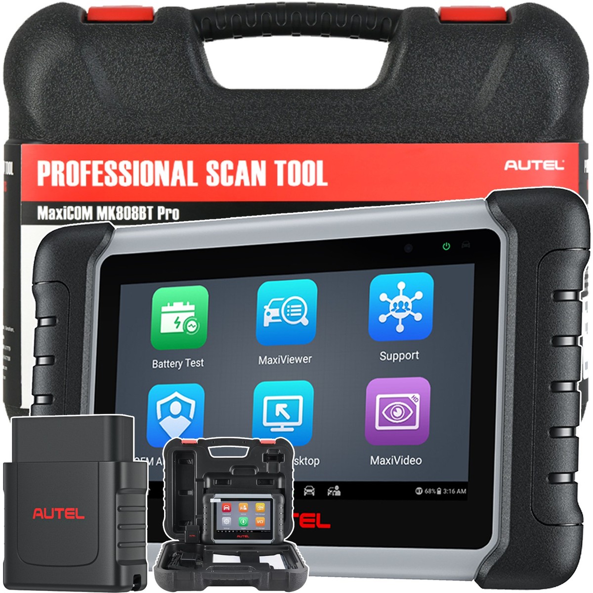 2026 Autel MaxiCOM MK808BT PRO Bi-Directional Test Scanner Up of