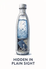 Hidden Compartment Real Steel Water Bottle – Secret Stash Safe Container Storage