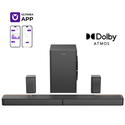ULTIMEA Dolby Atmos 5.1.2 Soundbar für TV mit Subwoofer HDMI eARC Bluetooth 5.4