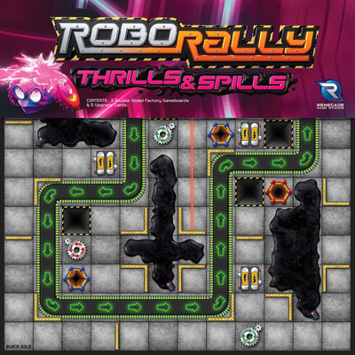 Renegade Game Studios: Robo Rally: Thrills & Spills Expansion, Adults & Kids