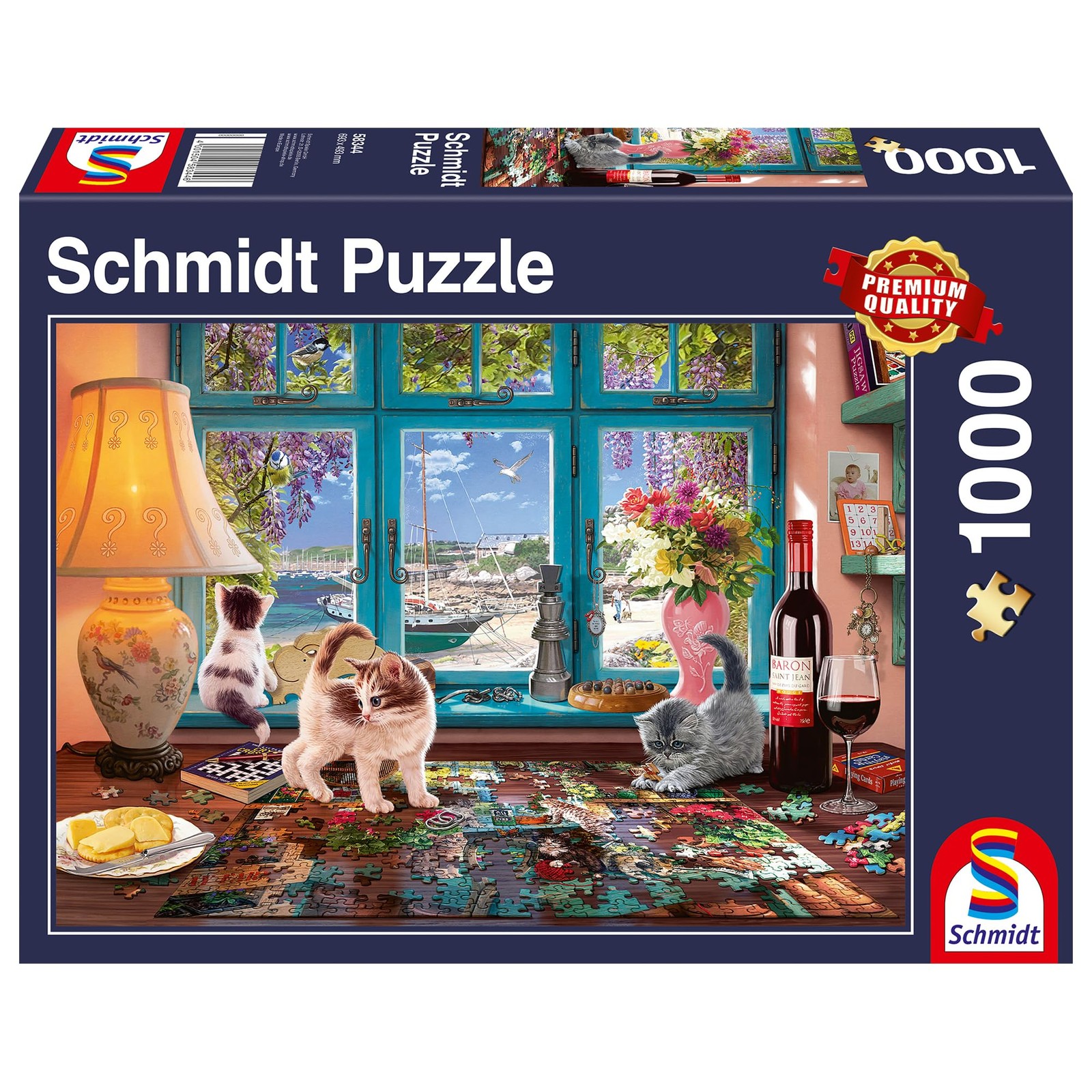 Schmidt Spiele Multicolore Al Tavolo Del Puzzle (1000 Pezzi) - Immagine 2