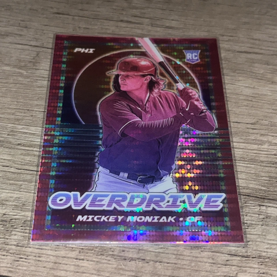2021 Panini Mickey Moniak Pink Pulse Overdrive RC M/NM - Image 2 of 4