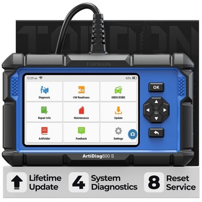 TOPDON AD600S OBD2 Scanner Diagnostics Scanner Code Reader for ABS/SRS/AT/Engine