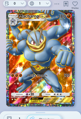Pokemon TCG POCKET - Machamp Full Art 2⭐, Genetic Apex, English