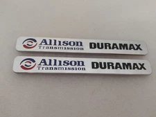 GMC SIERRA ALLISON TRANSMISSION DURAMAX EMBLEMS FRONT DOOR BADGES LOGO 2pc