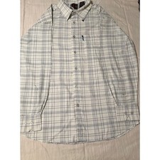 mecca usa Men'sBlack Plaid /checkered Button-Up Long Sleeve Casual Shirt