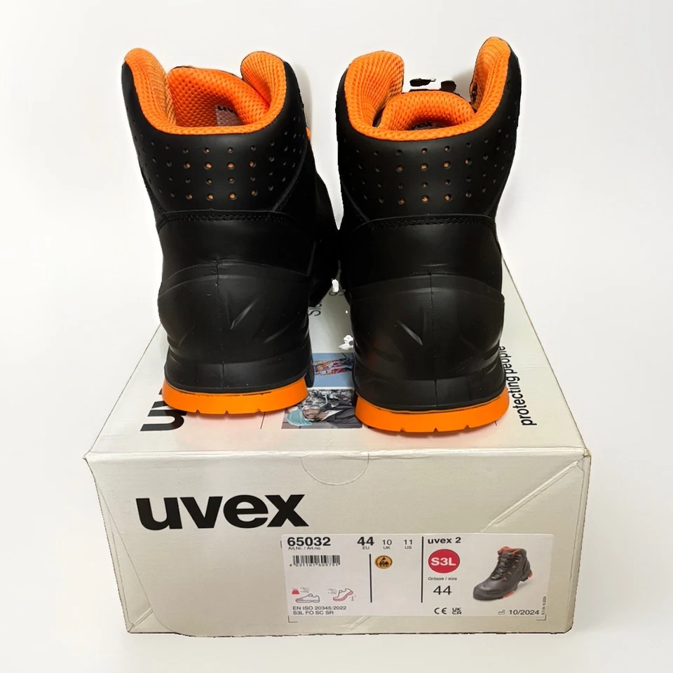 Uvex 2 S3 Safety Boots Size UK 10 / EU 44 - Image 3 of 4