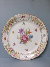 SCHUMANN Empress Dresden Flowers Round Chop Plate - Platter - 11 3/4"