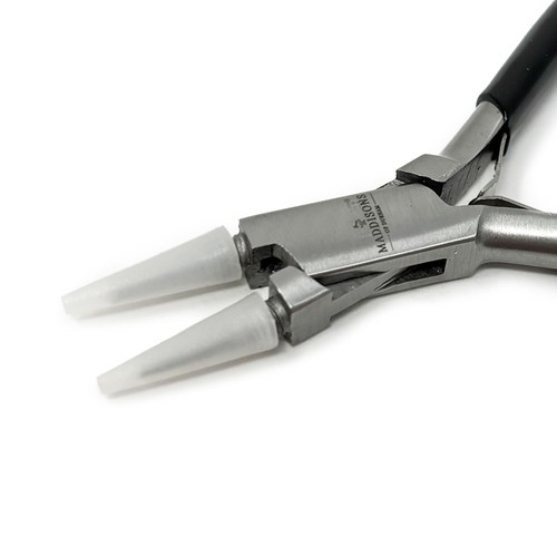 Nez Rond Pinces Nylon Mâchoires non-Marquant Fabrication de Bijoux Fil Travail - Photo 2 sur 3