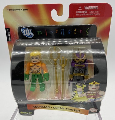 DC Direct MiniMates Series 3 AQUAMAN & OCEAN MASTER Figure 2 PACK