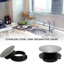 Steel Kitchen Sink Tap Hole Blanking Plug Plate Cover Stopper U7Z8