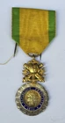 SILVER MILITARY DECORATION @ 1870 MILITARY MEDAL @ VALUE AND DISCIPLINE