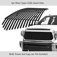 Fits 2014-2017 Toyota Tundra Main Upper Black Billet Grille Insert
