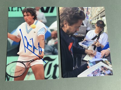 HENRI LECONTE Tennis In-person signed Foto 10x15 Autogramm + Foto