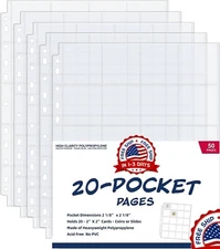 Coin Collecting Protector Supplies Plastic Sheets Sleeves Album Binder 2"x2" NEW