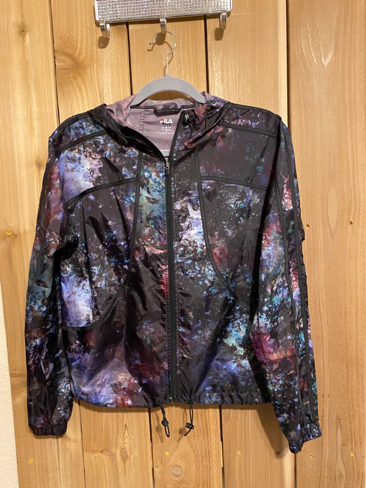 Giacca con cappuccio multicolore a maniche lunghe Fila Sport taglia XS NUOVA SENZA ETICHETTE