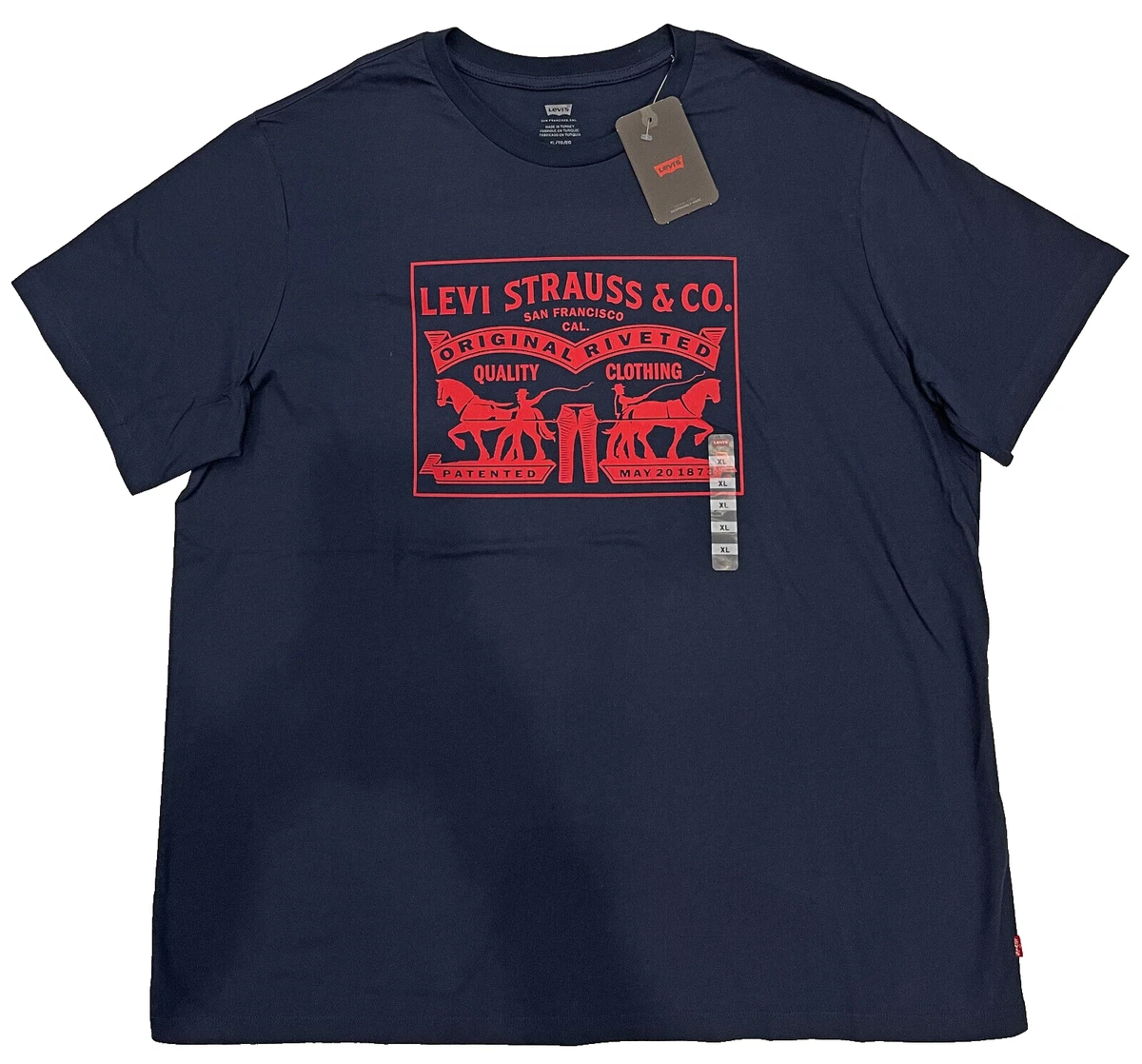 Navy levi top t shirt