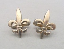Men Vintage NEW ORLEANS SAINTS FLEUR de LIS CUFFLINK Costume Jewelry I-29