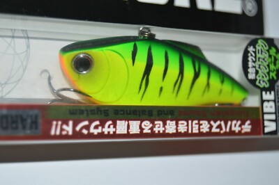 3 Yo-Zuri Duel Hardcore Tungsten Vibe 3 7/8 7/8oz - Chartreuse Purple - Affondante Per Bass, Pike E Striper