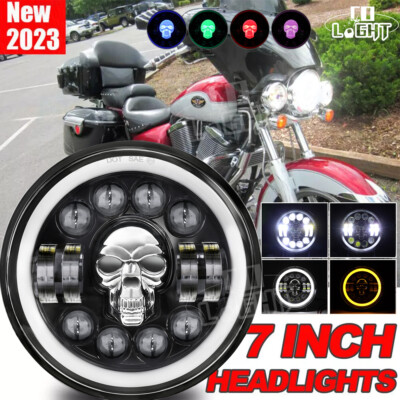 For Victory V92 C/SC/TC Kingpin Vegas 7'' LED Headlight Assembly Turn Signals DRL