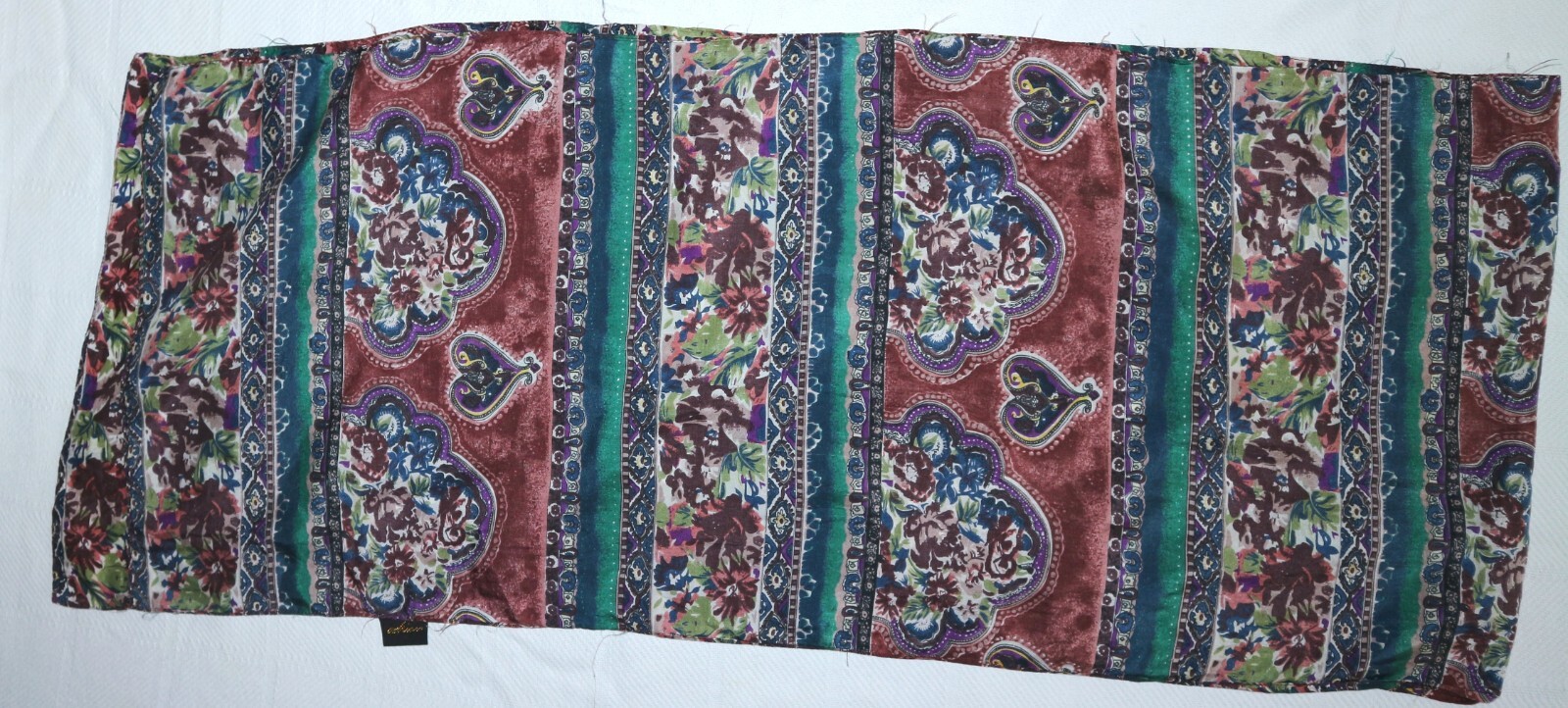 ADRIAN Multicolor Print Rectangular Silk Scarf 14… - image 7