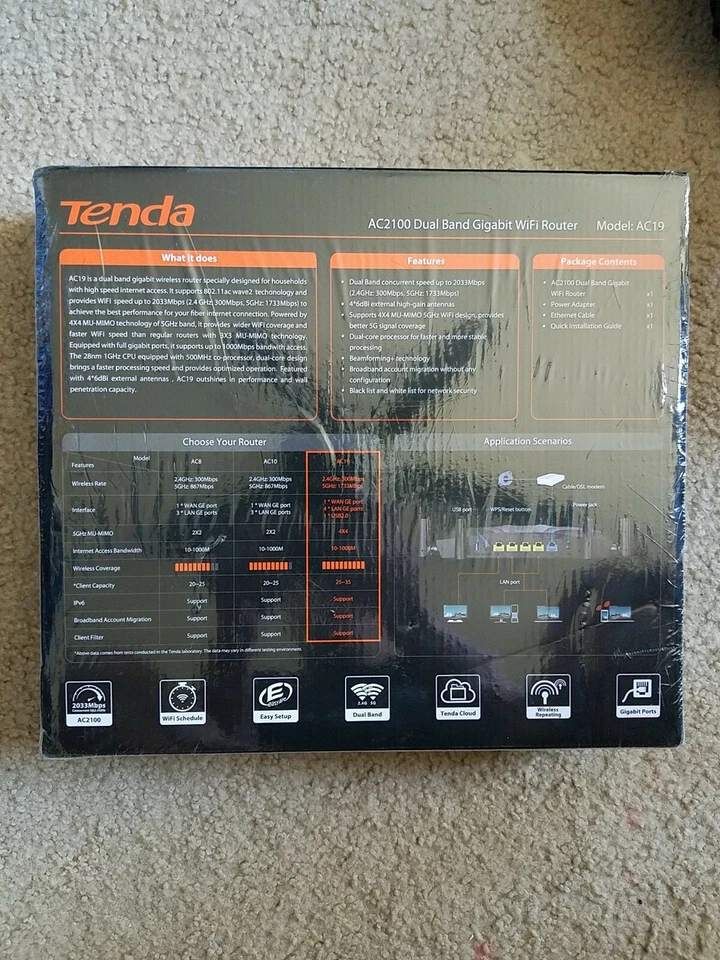 Smart high Speed WiFi router AC2100, Dual-Band Gigabit Wireless(Up to 2033 Mbps) - Image 2 of 2