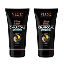 VLCC Ultimo Blends Charcoal Face Wash For Whitening skin 100ml (Pack of 2)-