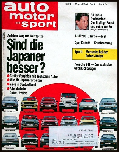 AMS Auto Motor Sport 9.1980 Audi 200 Turbo, Porsche 911, Opel Kadett Kaufberatun