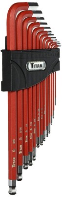 12713 Extra-Long Arm Ball Tip SAE Hex Key Set 13 Piece