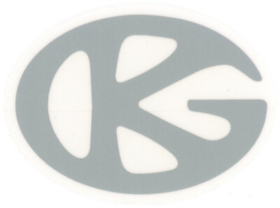 Grindking Skateboard Sticker Silber Transparent 9,5x7cm Gestanzt