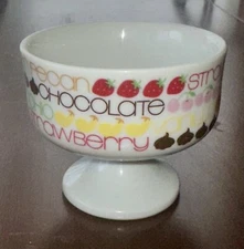The Toscany Collection Colorful Footed Gelato/Ice Cream Dish, EUC