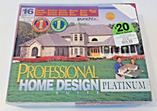 Punch Professional Home Design Suite Platinum Version PC CD-ROM 2001 w box - VG