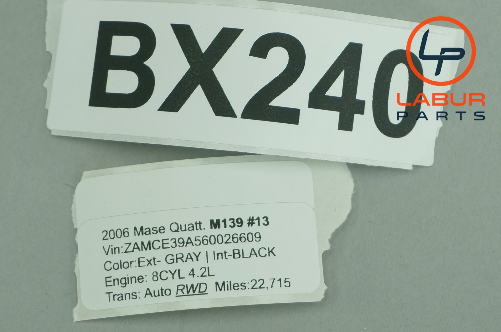 M139 03-13 Maserati Quattroporte BOSE Subwoofer Door Audio Speaker Set BX240