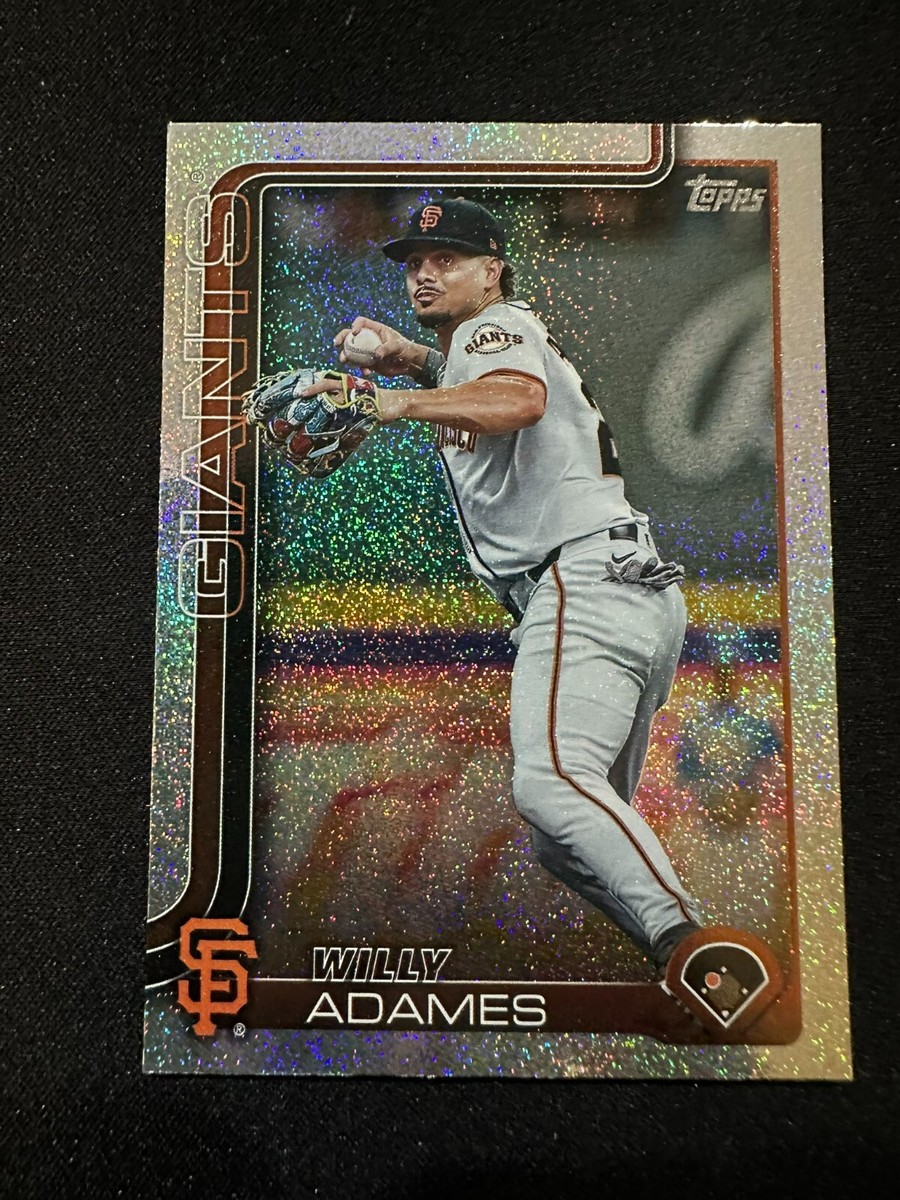 2025 Topps Series 2 Willy Adames #521 Sand Glitter Foil Giants
