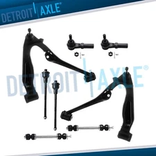 8pc Front Lower Control Arms Sway Bars Tie Rods for Silverado Sierra 2500 3500