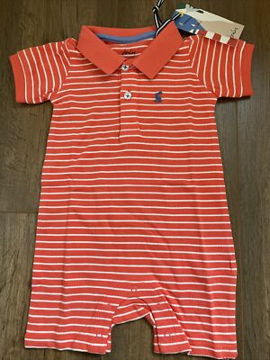 JOULES BABY Boys FILBERT ALL IN ONE POLO ROMPER UK