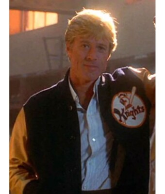 Handmade Robert Redford The Natural Roy Hobbs Bomber NY Knights Jacket