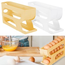 3-Tier Refrigerator Egg Storage Box Egg Holder Egg Tray Egg Rolling Rack