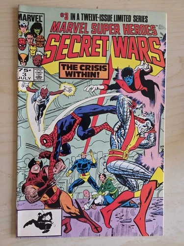 Marvel Super Heroes Secret Wars 3 SECOND PRINTING 1984  1st app. of Titania