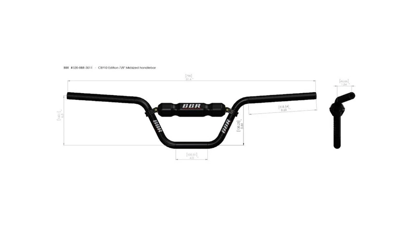 BBR 7/8" Pitbike Bars CB910 Edition