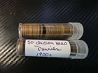 Lot of 100 Average Circ. Indian Head Cents Common Date 1900s Pennies = 2 Rolls
