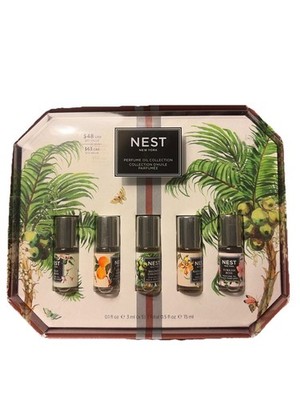 NEST New York Perfume Oil Collection Set 5 x 3mL Indian Jasmine Balinese Coconut
