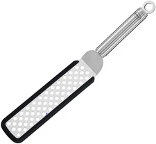 Stainless Steel Angled Spatula, 12.6-inches, Long Perforated