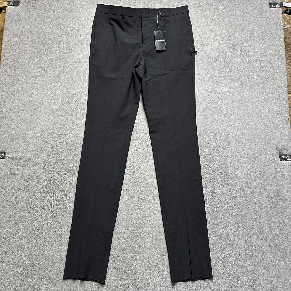 Emporio Armani Wool Black Pants for Men for sale | eBay