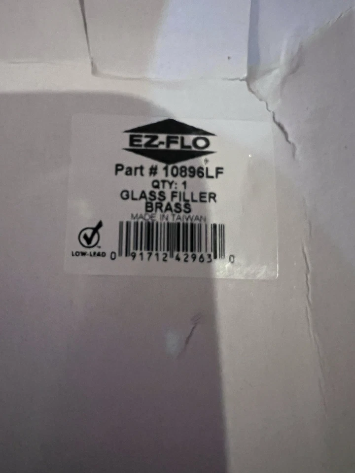 EZ-FLO Glass Filler Brass 10896LF - Image 2 of 2
