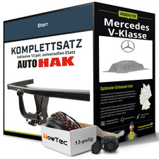 Anhängerkupplung starr für MERCEDES V-Klasse +E-Satz NEU ABE inkl. EBA