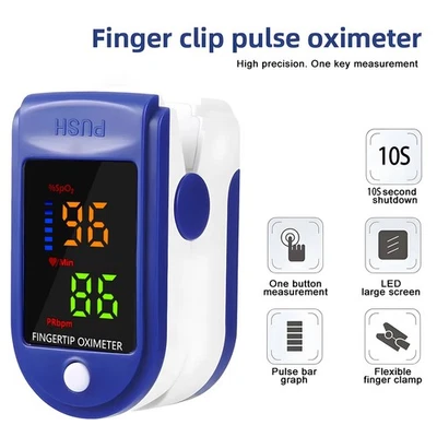 BRANDED Digitales Infrarot Stirn Thermometer & tragbares Finger Pulsoximeter, UK